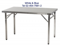 AC-94:โต๊ะอาหารสแตนเลส 
Stainless Dining-table304 size110x65x75cm
.และ120x75x75cm.-AJ4